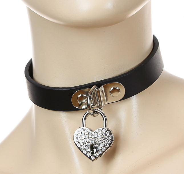 FC140HT  HEART PAD LOCK CHOKER