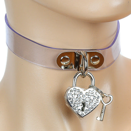 FC140HT-CLR  VINYL CLEAR PAD LOCK CHOKER
