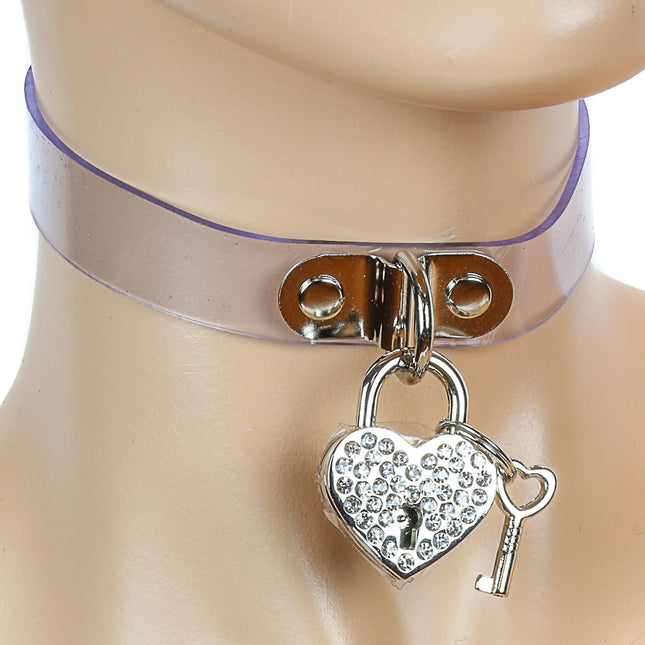 FC140HT-CLR  VINYL CLEAR PAD LOCK CHOKER