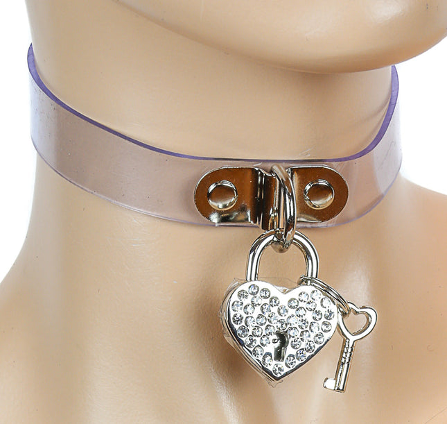 FC140HT-CLR  VINYL CLEAR PAD LOCK CHOKER