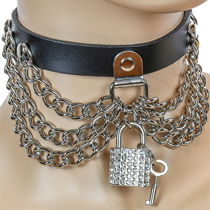 FC142SQ  PAD LOCK CHAIN CHOKER