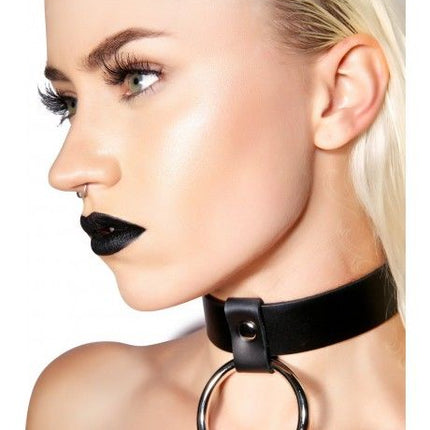 FC170  LARGE RING BONDAGE CHOKER