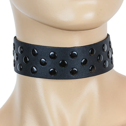 FC172  THREE ROW NAILHEAD CHOKER