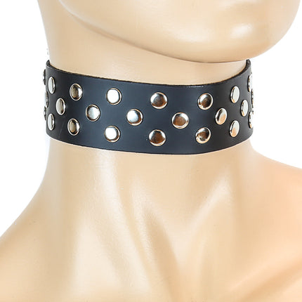 FC172  THREE ROW NAILHEAD CHOKER
