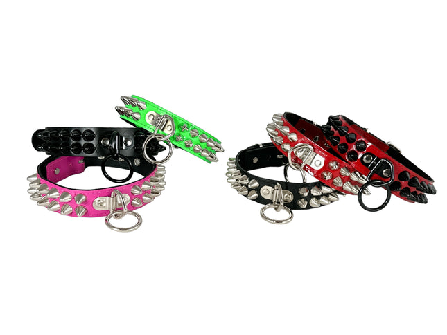 FC173 NEON UK77 STUDDED BONDAGE CHOKER