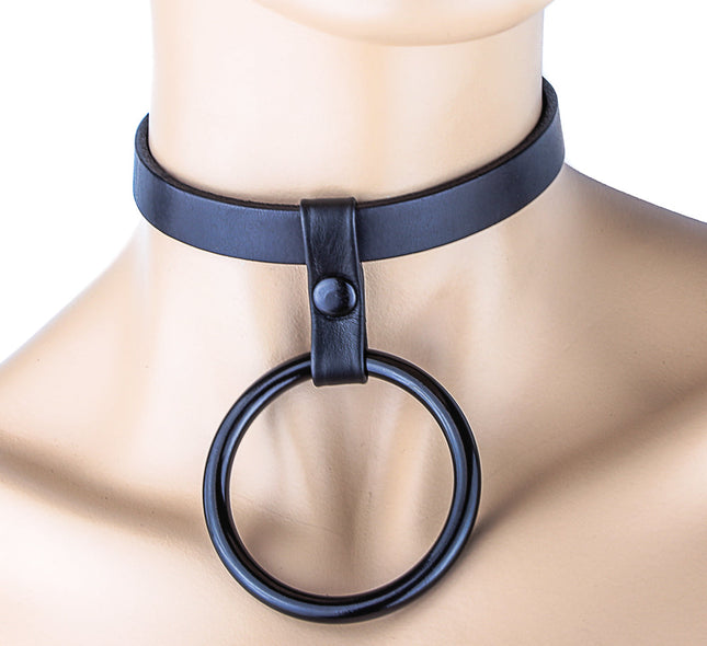 FC196 HANGING 2" RING 1/2" LEATHER CHOKER