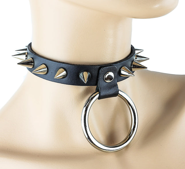 FC203SC  LARGE RING CONE SPIKE CHOKER