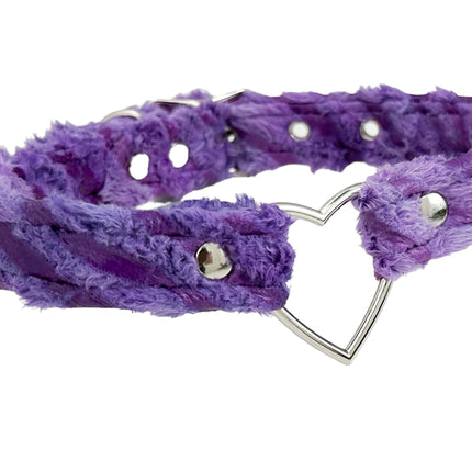 FC223 FZ FUZZT FURRY  ZEBRA PRINT ZEBRA HEART RING  CHOKER