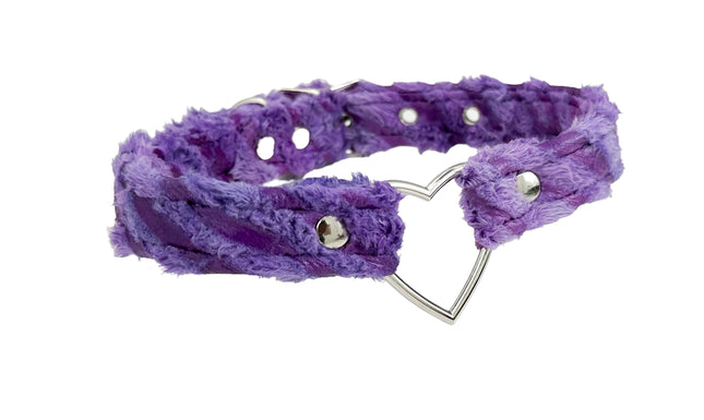 FC223 FZ FUZZT FURRY  ZEBRA PRINT ZEBRA HEART RING  CHOKER