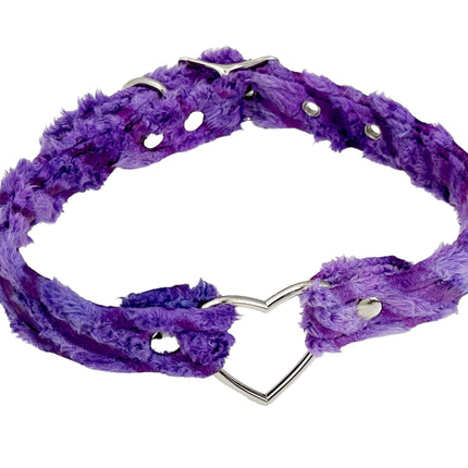 FC223 FZ FUZZT FURRY  ZEBRA PRINT ZEBRA HEART RING  CHOKER