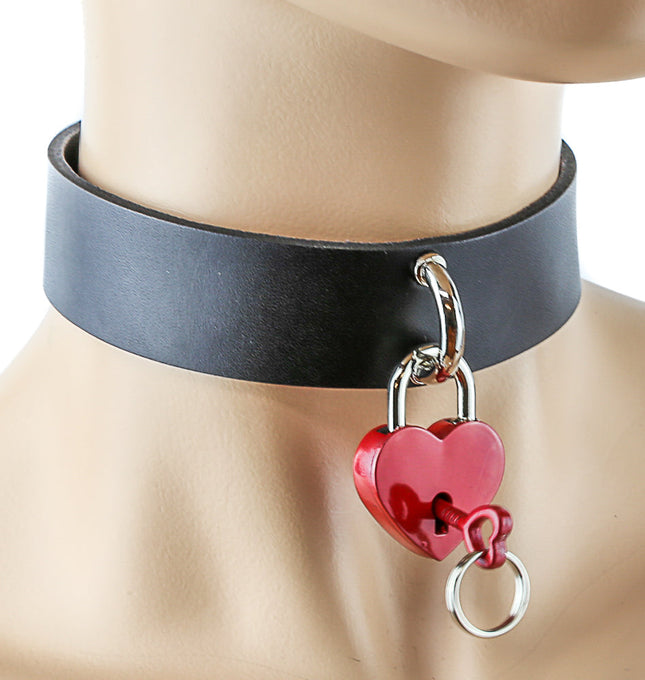 FC233HT HANGING HEART LOCK CHOKER