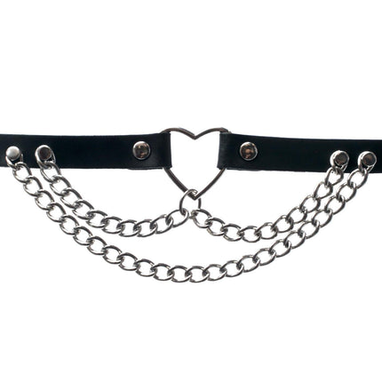 FC240  HEART CHAIN CHOKER