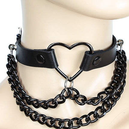 FC240  HEART CHAIN CHOKER