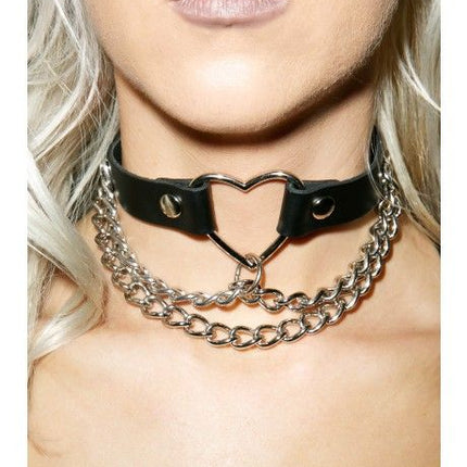 FC240  HEART CHAIN CHOKER
