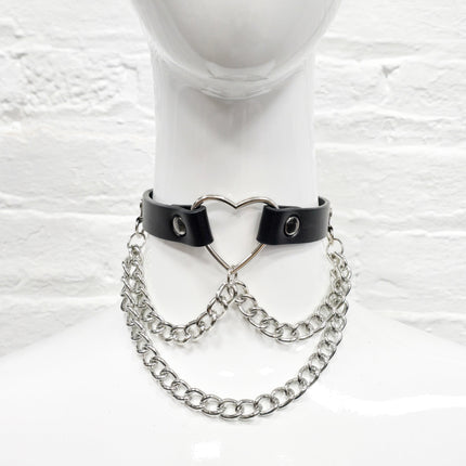 FC240  HEART CHAIN CHOKER