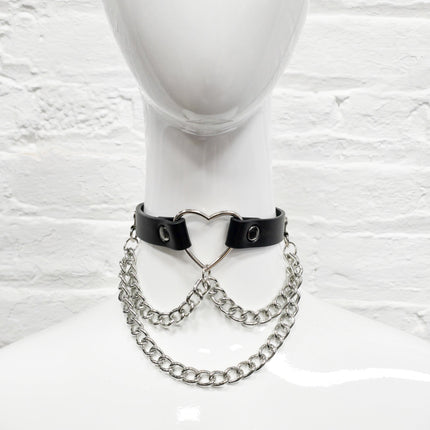 FC240  HEART CHAIN CHOKER