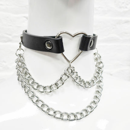 FC240  HEART CHAIN CHOKER