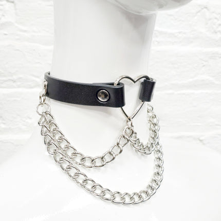 FC240  HEART CHAIN CHOKER