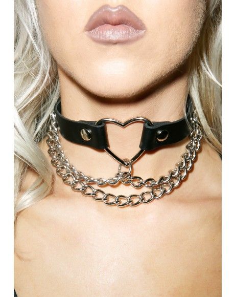 FC240  HEART CHAIN CHOKER