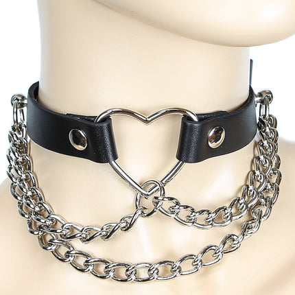 FC240  HEART CHAIN CHOKER