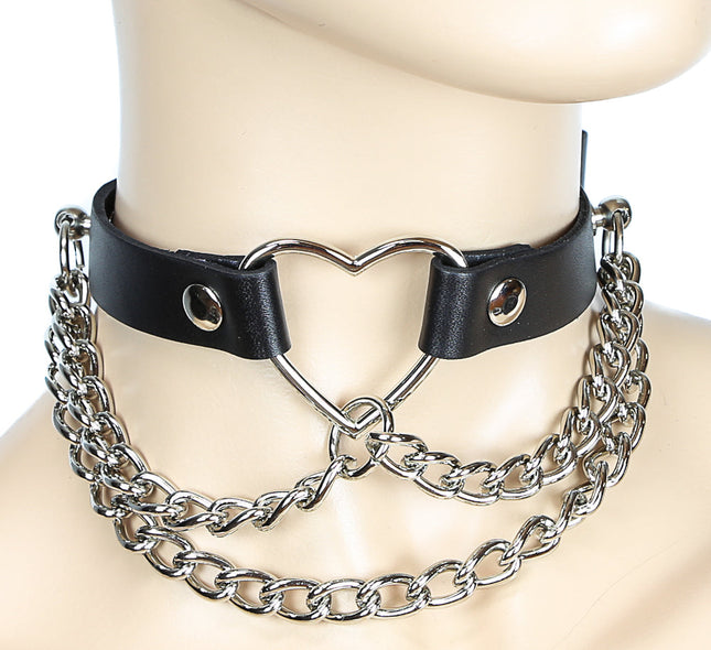 FC240  HEART CHAIN CHOKER