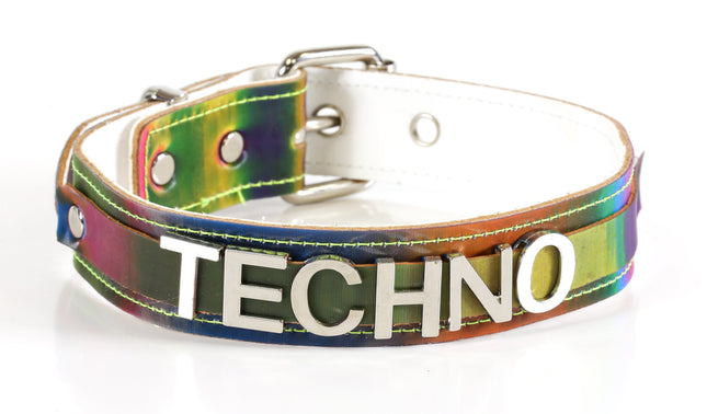 FC270RAINBOW  STEEL LETTER RAINBOW&nbsp;NAME CHOKER