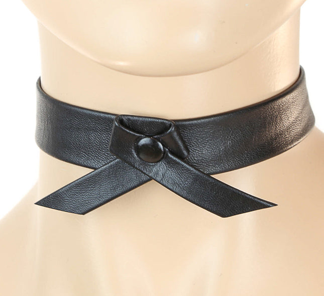 FC271 LEATHER KNOT COLLAR