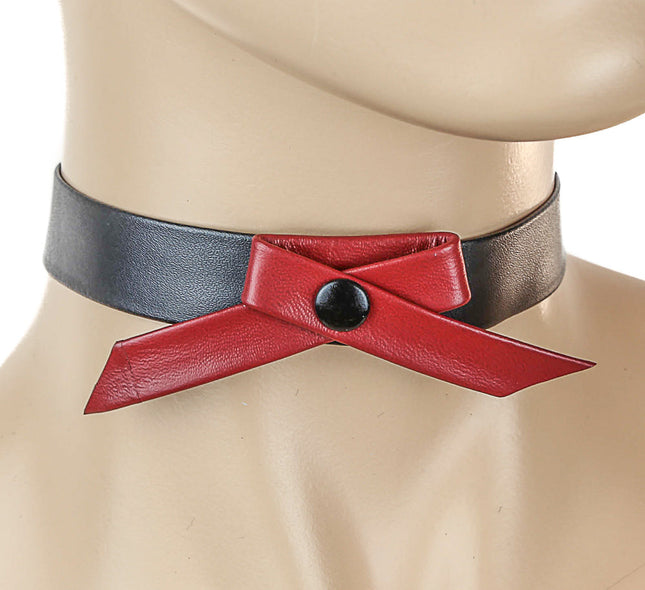 FC271 LEATHER KNOT COLLAR