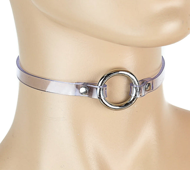 FC290VN-CLR 1/4 CLEAR VINYL -O- RING CHOKER