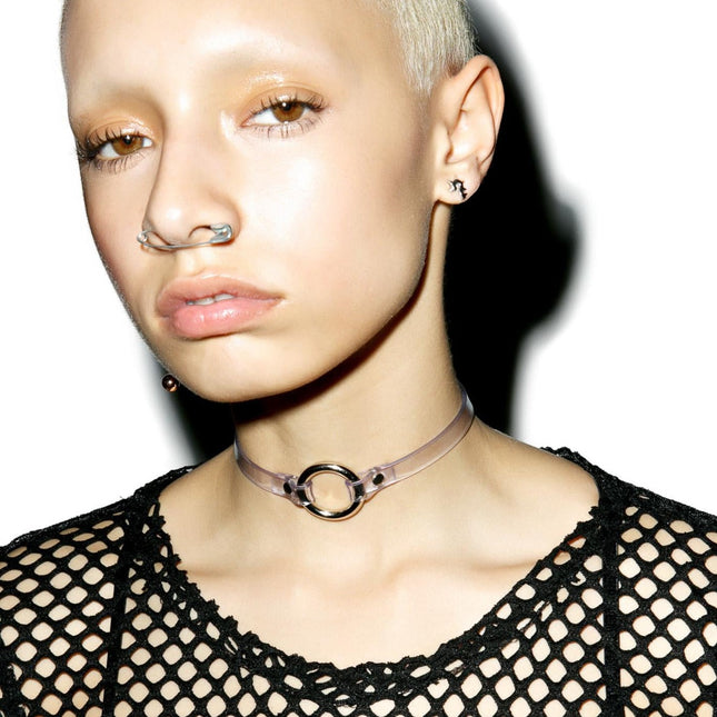FC290VN-CLR 1/4 CLEAR VINYL -O- RING CHOKER