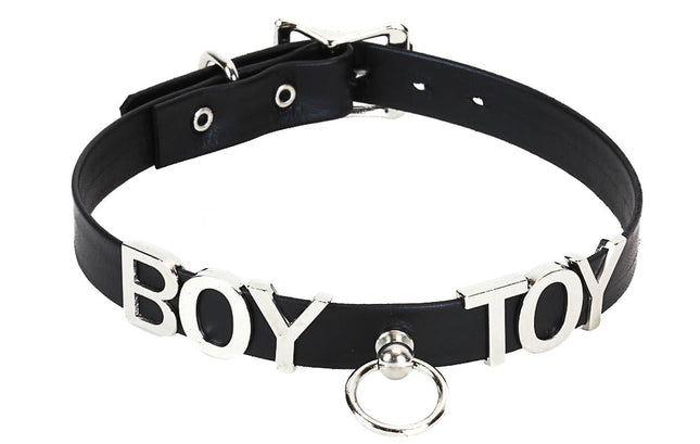 FC315 3D STEEL LETTER NAME COLLAR WITH BONDAGE RING