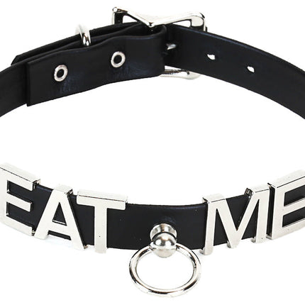 FC315 3D STEEL LETTER NAME COLLAR WITH BONDAGE RING