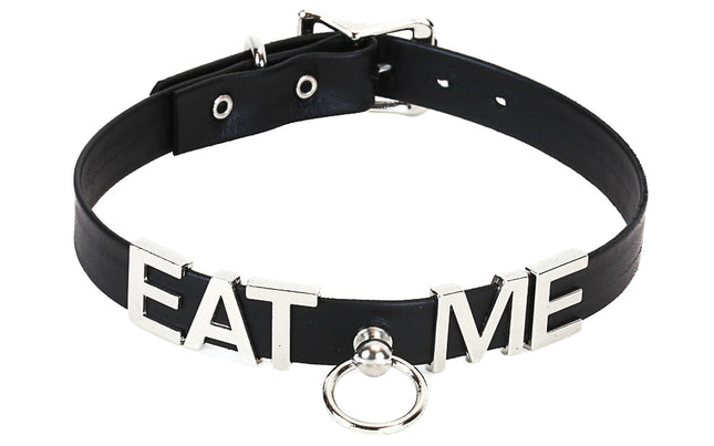 FC315 3D STEEL LETTER NAME COLLAR WITH BONDAGE RING