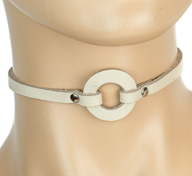 FC316 2" LEATHER RING CHOKER