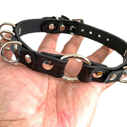 FC366 PATENT RING D RING CHOKER