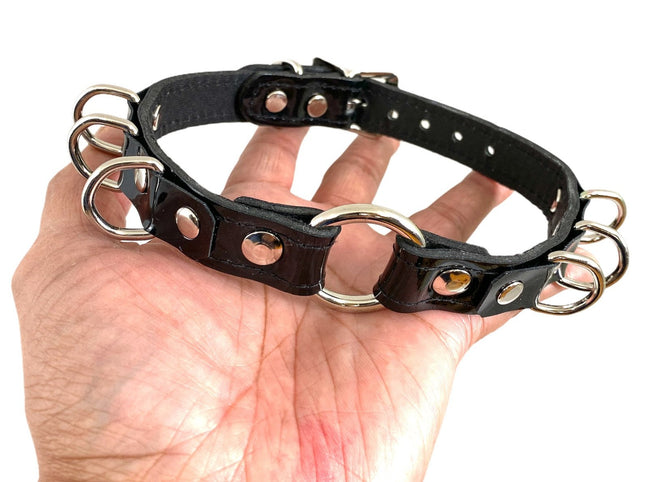 FC366 PATENT RING D RING CHOKER