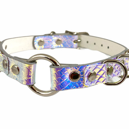 FC366RN RING CHOKER RAINBOW HILOGRAPHIC CHOKER