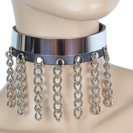 FC390 METAL PLATE CHOKER WITH HANGING CHAINS