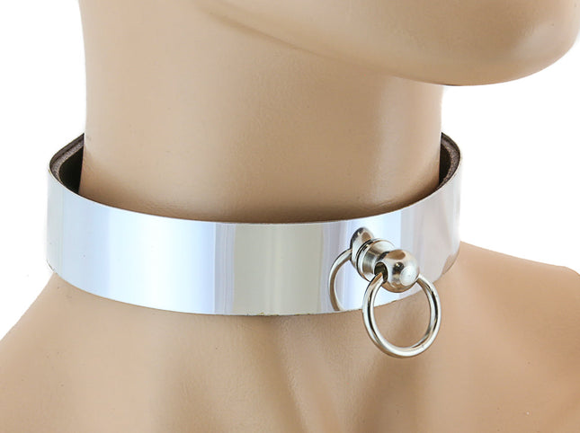 FC406SIL 1" METAL PLATE KITTY COLLAR