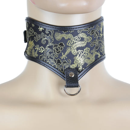 FC513 BROCADE POSTURE COLLAR WITH D RING