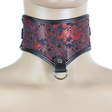 FC513 BROCADE POSTURE COLLAR WITH D RING