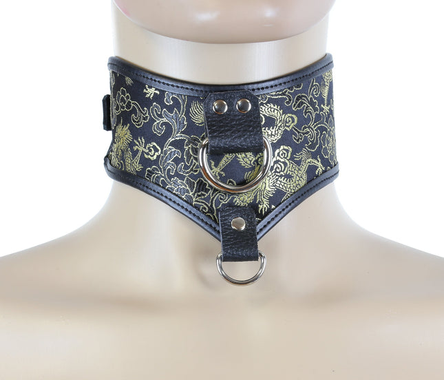 FC515 BROCADE POSTURE COLLAR WITH DOUBLE D RING