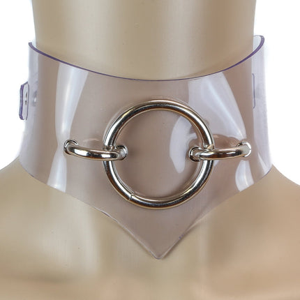 FC519VN-CLR CLEAR VINYL POSTURE COLLAR WITH MIDDLE RING
