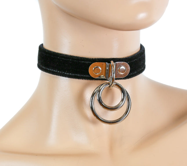FC264VELVET DOUBLE RING BONDAGE