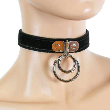 FC264VELVET DOUBLE RING BONDAGE