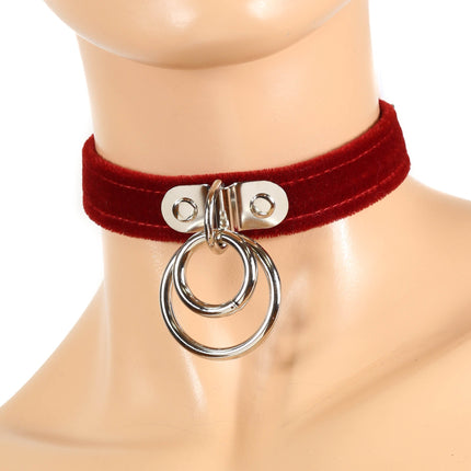 FC264VELVET DOUBLE RING BONDAGE