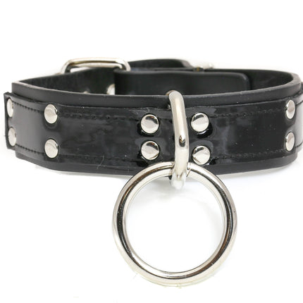 FC540PATENT  LARGE LOOP RING NEON BONDAGE CHOKER