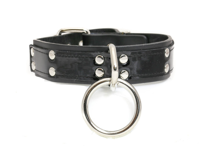FC540PATENT  LARGE LOOP RING NEON BONDAGE CHOKER