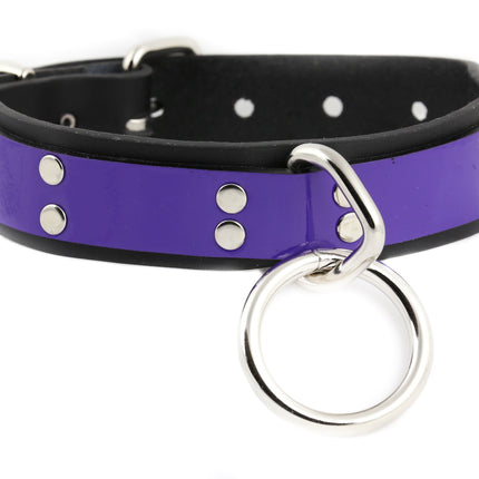 FC540  LARGE LOOP RING NEON BONDAGE CHOKER
