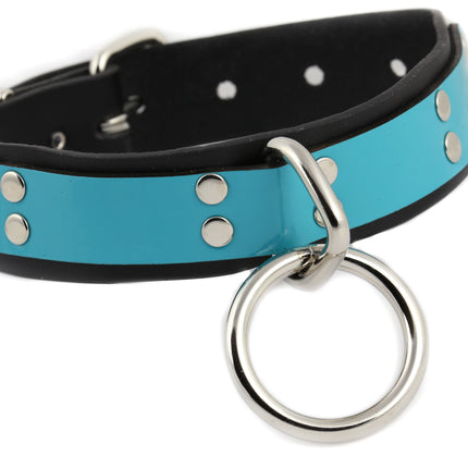 FC540  LARGE LOOP RING NEON BONDAGE CHOKER